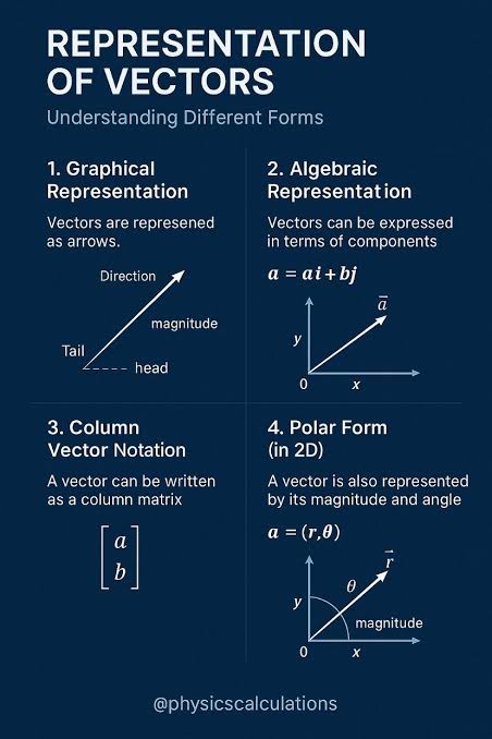 SCALAR AN VECTOR QUANTITIES diagram for SS2 Physics